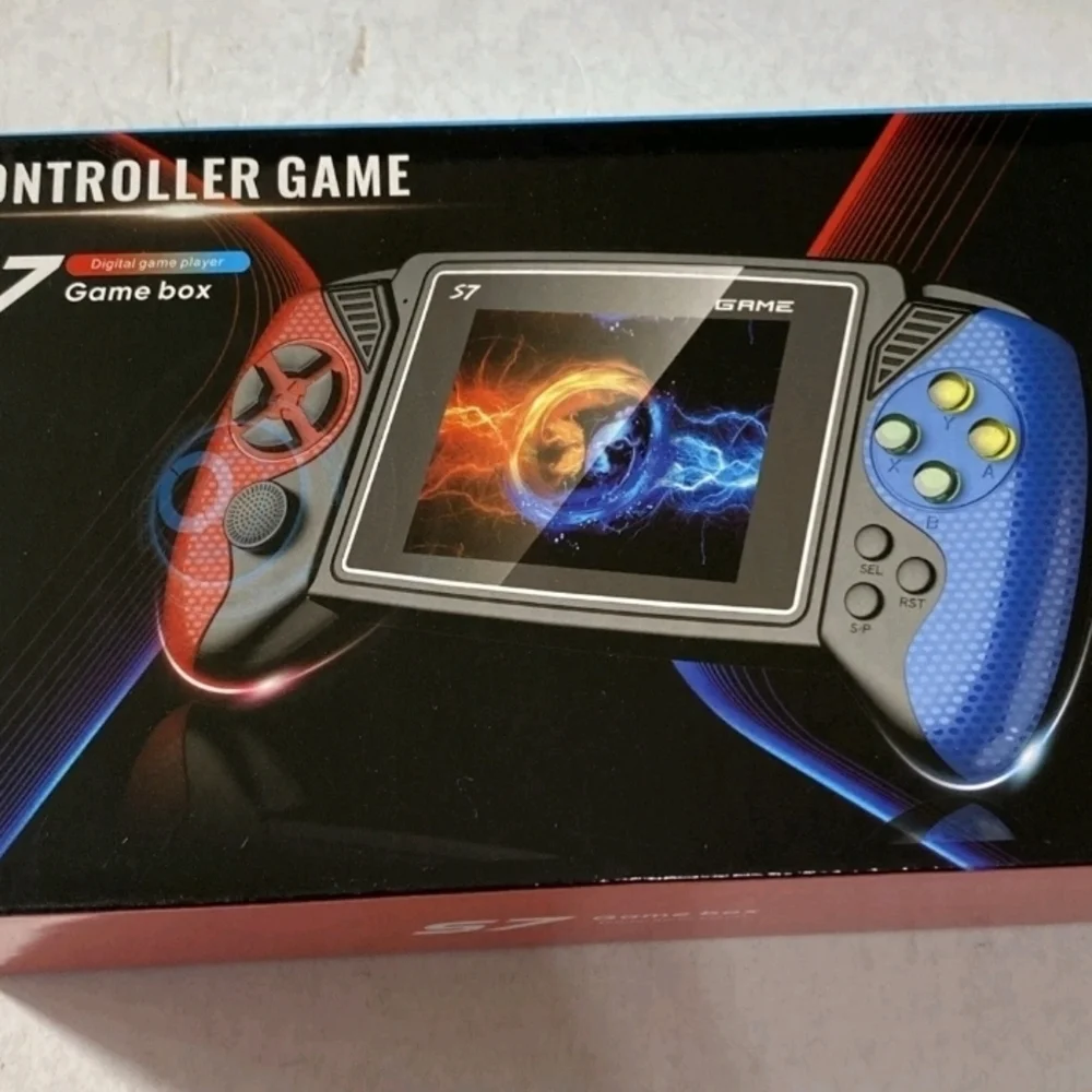 S7 Handheld Game Console - Black and Blue
